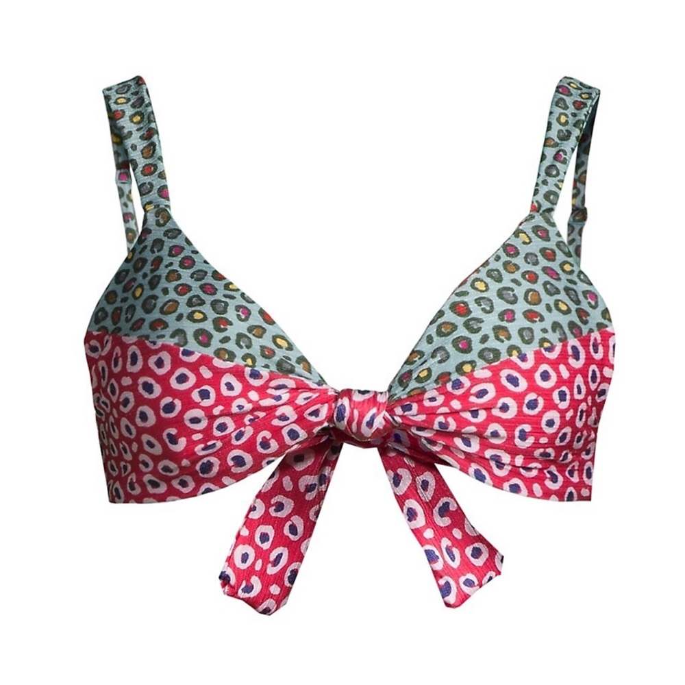 FARM RIO Leopard‎ Patcha Bikini Top